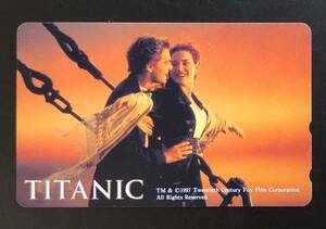  映画　タイタニック　TITANIC　有名シーン　レオナルド・ディカプリオ　テレホンカード　テレカ　01