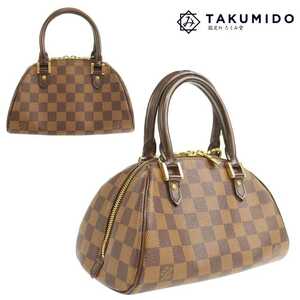 ルイヴィトン LOUISVUITTON ハンドバッグ リベラ ミニ N41436 ダミエライン エベヌ ブラウン 中古A 277178