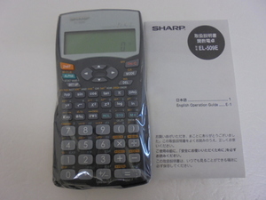 【KCM】hbg-596★パッケージなし未使用品★SHARP/シャープ　関数電卓　EL-509E　128機能　回帰計算・論理演算　2行表示 ボタン電池