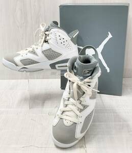 NIKE AIR JORDAN 6 RETRO CT8529-100 ナイキ エア ジョーダン 6 レトロ スニーカー 26.5cm ホワイト × グレー