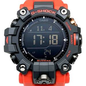 G-SHOCK ジーショック 【ITI7NUKLD994】 GW-9500-1A4 MUDMAN マッドマン 電波ソーラー トリプルセンサー LEDライト ダークグレー×オレンジ