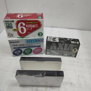 送料無料h61711 VHS maxell Panasonic 富士フイルム 5点セット T-120×2 T-120GXS 3P NV-T130SG5L 美品良品 未開封