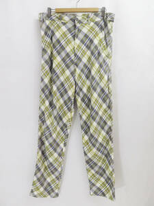 1997 COMME des GARCONS MAGIC OF BIAS PLAID PANTS VINTAGE 90s コムデギャルソン オム プリュス バイアス チェック パンツ FW97 97AW