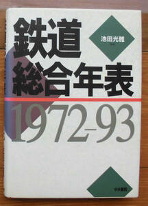 「終活」池田光雅『鉄道総合年表1972－93』中央書院（1993）初