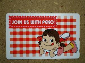 peko・ペコちゃん JOIN US WITH PEKO テレカ