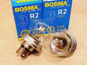  BOSMA H4E6V 45/40W R2 欧州車用 2個 セット