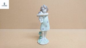 S-1 廃盤 希少 LLADRO リヤドロ 8241 そっと抱きしめて 女の子 犬 ユートピア フィギュリン 人形 置物 Utopia girl dog figurine SPAIN