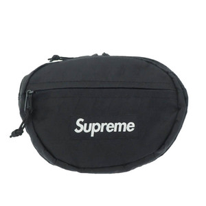 シュプリーム SUPREME 18AW Waist Bag ボックス ロゴ ウエスト ボディ バッグ 黒 ブラック ブランド古着ベクトル 中古☆AA★▲241215 メン