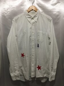 SOPHNET. ソフネット 17SS STAR EMBROIDERY B.D SHIRT 長袖 スター刺繍 ボタンダウン シャツ サイズXL ホワイト