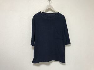 本物アメリカンラグシーAMERICAN RAG CIEコットンタオル生地ビッグシルエット半袖Tシャツメンズサーフアメカジミリタリーワークビジネス紺2