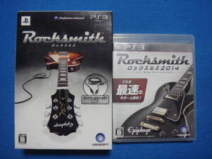 PS3 ロックスミス・リアルトーンケーブル付き 　＆　Rocksmith 2014 　ソフト2本SET 