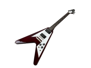 【動作保証】EDWARDS E-FV-LTD Cherry FVシェイプ フライングVタイプ エレキギター エドワーズ 美品 N8828150