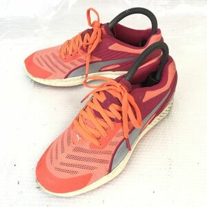 PUMA/プーマ★IGNITE(イグナイト/軽量/ランニング/ウォーキングシューズ【23.0/オレンジ×赤/orange×red】sneakers/Shoes/trainers◆Q-253