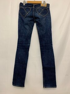 X-girl JEAN エックスガール ハートポッケスキニーデニム ストレッチデニム 0583609 サイズ: １ カラー: ワンウォッシュ ネイビー レディー