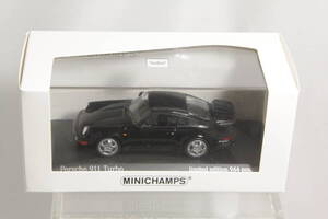 MINICHAMPS 1/43 ポルシェ 911 ( 964 ) ターボ 1990 BLACK