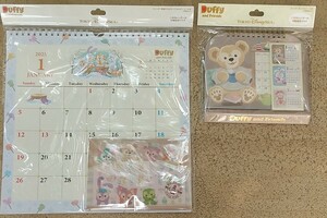 【8月8日新発売・東京ディズニーシー限定・即日発送可能】　ダッフィー&フレンズ 2025卓上カレンダー&壁掛けカレンダー 各1個