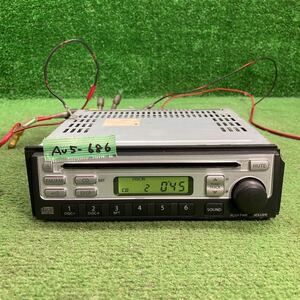 AV5-686 激安 カーステレオ SUZUKI 39101-58J01-JS8? FM/AM CD CDプレーヤー 本体のみ 簡易動作確認済み 中古現状品