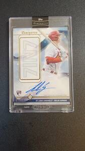 MLB topps Luminaries NOLAN GORMAN AUTO 1/15 ファーストナンバー