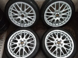 ★中古品★BBS CS 17インチ 17×7J +48 100-5H BRIDGESTONE BLIZZAK VRX2 205/45R17 