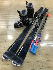 ☆★☆２０２５スタートセール！Ｎ296メンズ4点セット板 NORDICA TRANSFIRE 160ｃｍ/ 靴 GENFACTORY 25.0-25.5ｃｍ/ POLE新品115ｃｍ