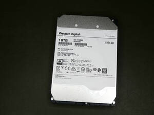 ☆★ WD　HD　18TB DC HC550　WUH721818ALE6L4　SATA600 7200 使用時間の少ない 中古 3 ★☆　　USTU