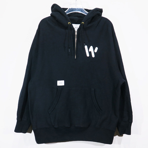 WTAPS ダブルタップス 19SS OUTRIGGER/SWEATSHIRT.COPO アウトリガー スウェットシャツ フーデッド ハーフジップ パーカー Fez