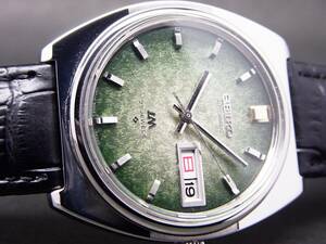 セイコー ロードマチック 25石 美しいグリーンダイアル 自動巻時計 1969年製 美品！！