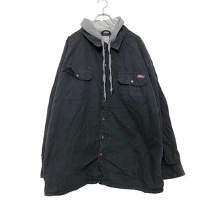 Dickies アクティブ ジャケット 3XL ブラック グレー ディッキーズ ビッグサイズ ワーク ストリート 古着卸 アメリカ仕入 a512-5082