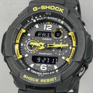 未使用同様 極美品G-SHOCK GW-3500B-1AJF スカイコックピット タフソーラー 電波受信 電波ソーラー マルチバンド6 ブラック イエロー