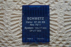 ♪♪♪新品・SCHMETZ・シュメッツ工業用ミシン針・DP×17SES　NM:75 SIZE:11 10本セット♪♪♪8