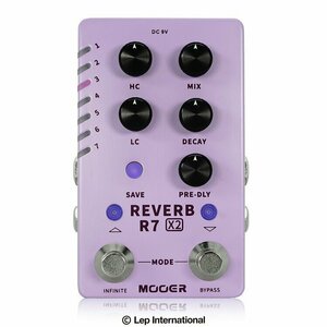 最落無し! Mooer　R7 X2 REVERB　/ a47037　14タイプのハイクオリティステレオリバーブ！リバーブごとにプリセット保存可能！　1円