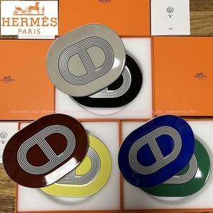 限定セール特価★残1セット限り【新品】希少/激レア★HERMES★エルメス Rallye24 /ラリー24 オーバルプレート★全6色★スペシャルギフト