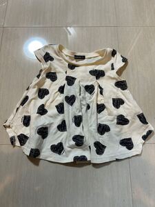 トップス 子供服 半袖 Tシャツ キッズ 女の子 カットソー　ムージョンジョン