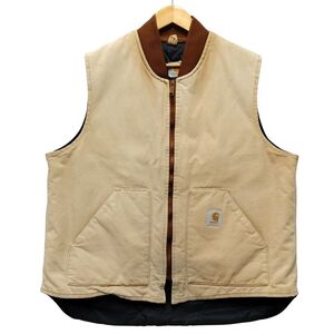 CARHARTT カーハート ヴィンテージ 90s ダックベスト ライトブラウン サイズ XL以上 正規品 / 34519