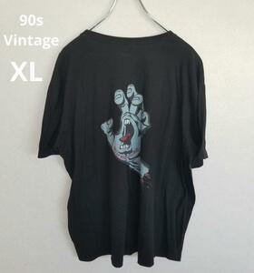 90s Vintage サンタクルーズ　スクリーミングハンド Tシャツ XL