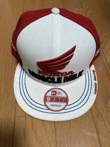 HONDA MUSCLE MILK NEWERA SNAPBACK トロイリー　試着のみ　ホンダ　ニューエラ　鈴鹿8耐