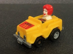 【 マクドナルド 】 ロナルド ミニカー ミールトイ プルバックカー ファストマック / 1985 Mcdonald