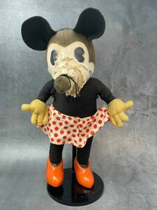 【送料無料】 1930年代 ディズニー Disney ミニーマウス MINNIE MOUSE ドール ニッカーボッカー社 KNICKER BOCKER ヴィンテージ S0125