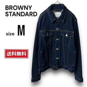 【美品・送料無料】ブラウニースタンダード ジージャン メンズ デニムジャケット BROWNY STANDARD