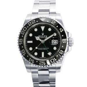 ロレックス GMTマスター2 116710LN ROLEX 腕時計 黒文字盤 【安心保証】