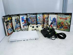 ソニー　プレイステーション2　ソフト8点　SCPH-75000　動作良好　プレステ２　ドラゴンボール　ファイナルファンタジー　BASARA　他　SONY