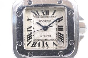 【ト足】Cartier カルティエ サントスガルべSM オートマティック レディース CMZ01CSS1K