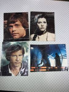 STARWARS ブロマイド4枚セット 大きさ約25.5cm×20.5cm、THE EMPIRE STRIKES BACK 1980、1983LFL×3枚 スターウォーズ