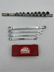 送料無料！【中古品】MAC TOOLS/マックツール メガネレンチ　コンビネーションレンチ　ソケットレンチ　KNUCKLE BOM ソケット　まとめ