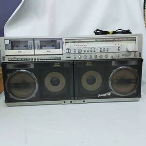 【ジャンク品】ダブル ラジオカセットレコーダー GF-909 SHARP 大型 ラジカセ 昭和レトロ ※2400010459276