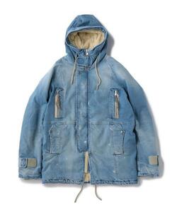 S NONNATIVE × KITH TROOPER BOA SHERLING PARKA WASHED DENIM ノンネイティブ　ボア デニム ジャケット 17AW