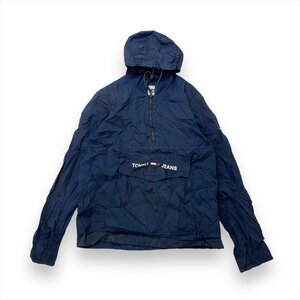 トミーヒルフィガー パーカー ネイビー TOMMY HILFIGER 古着 メンズ M アノラックパーカー オーバーサイズ