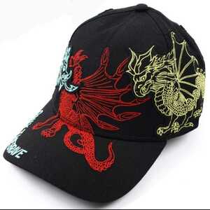 【02】DIESEL ディーゼル/DRAGON HAT/キャップ/ドラゴン刺繍