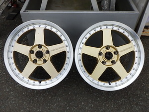 希少☆RAYS製 マツダスピード/MAZDA SPEED MS-01☆17×8J +35☆PCD114.3♪2本セット♪当時物/絶版/ユーノスコスモ/RX-7/FD3S/FC3S