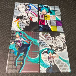 新品未使用■初音ミク ボカロ■グッドスマイルレーシング■ファミマDEダンシングオールナイト■クリアファイル■４枚セット　piapro